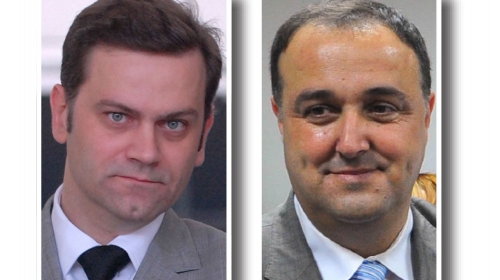 Borko Stefanović (DS)  i Zoran Babić (SNS)