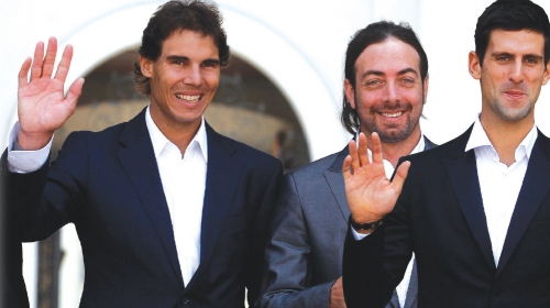 Legende: Nadal,  Masu i Đoković
