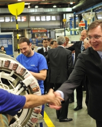 Aleksandar Vučić u Simensu u Subotici