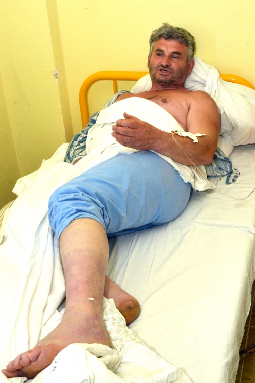 Gruja Milojević na infektivnoj klinici u Nišu