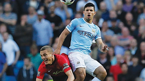Aguero  je bio  neuhvatljiv  za Vidića