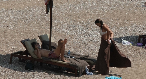 Vuk i Danica Drašković na plaži / Foto: Zoran Ilić Kiza | Foto: 