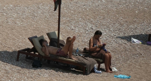 Vuk i Danica Drašković na plaži / Foto: Zoran Ilić Kiza | Foto: 