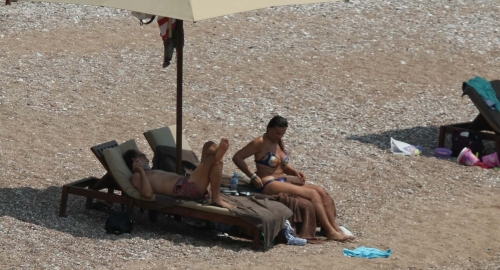 Vuk i Danica Drašković na plaži / Foto: Zoran Ilić Kiza | Foto: 