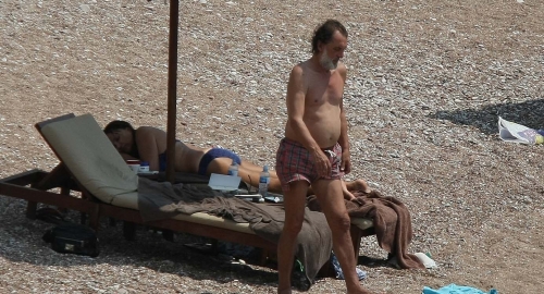 Vuk i Danica Drašković na plaži / Foto: Zoran Ilić Kiza | Foto: 