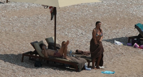 Vuk i Danica Drašković na plaži / Foto: Zoran Ilić Kiza | Foto: 