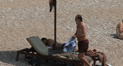 Vuk i Danica Drašković na plaži / Foto: Zoran Ilić Kiza | Foto: 