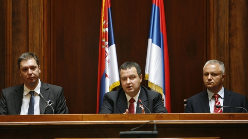 Ivica Dačić, Aleksandar Vučić, Mlađan Dinkić
