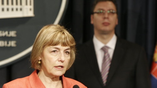 Aleksandar Vučić i Vesna Pusić / Foto: Beta