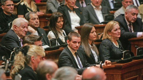 Unuk Stefan Krkobabić (levo)