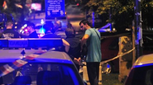 Policijski uviđaj na mestu ubistva Škrbića