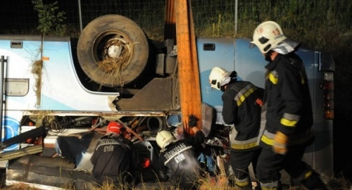 Srpski autobus sleteo sa puta u Mađarskoj Foto: KisafoldHU