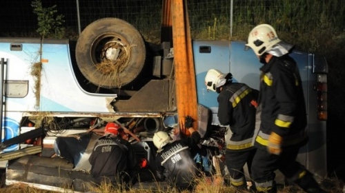 Srpski autobus sleteo sa puta u Mađarskoj Foto: KisafoldHU