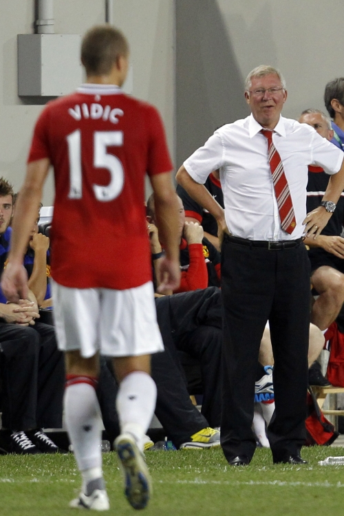 Nemanja Vidić Aleks Ferguson