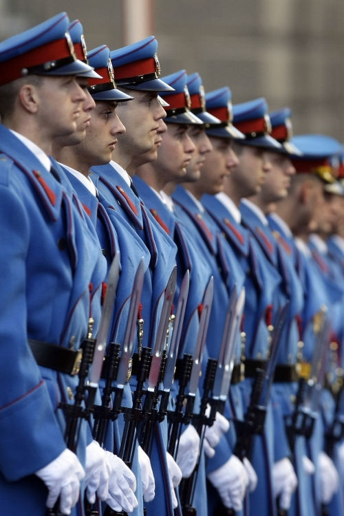 Počasni plotuni i garda u Kući cveća
