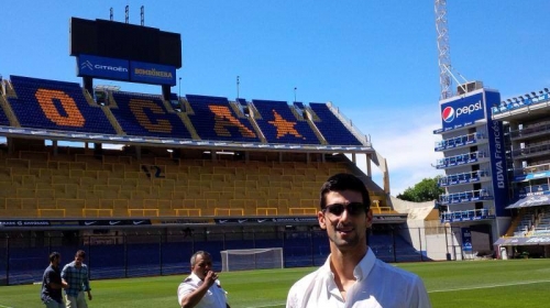 Novak Đoković na stadionu Boka Juniors