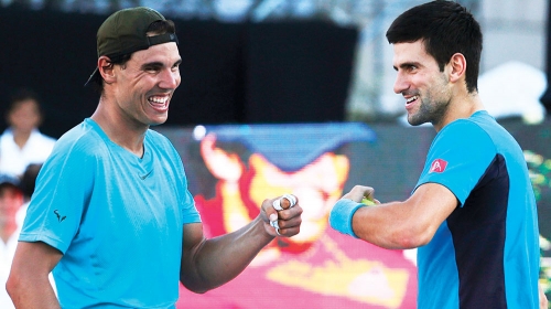Trenutno drugari,  dok ne počne  nova sezona:  Novak i rafa