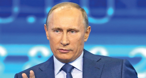 Za četiri sata i 47 minuta  odgovorio je na 85 pitanja:  Vladimir Putin