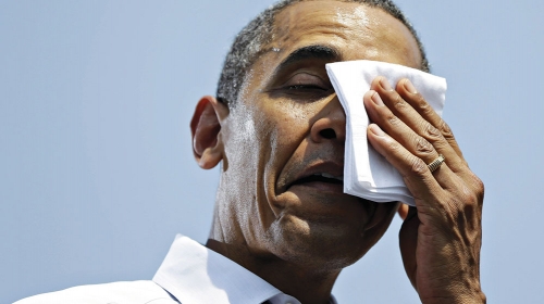 Vreme je za  preznojavanje:  Barak  Obama