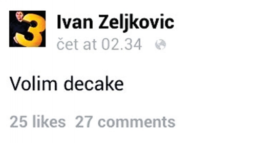 „Uzeli su mi telefon i  ulogovali se na moj  profil. Prijatelji su  hteli da se našale sa mnom“, kaže Zeljković