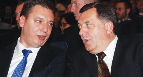 Aleksandar Vučić i Milorad Dodik
