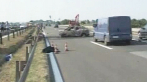 Uviđaj posle tragedije  na autoputu