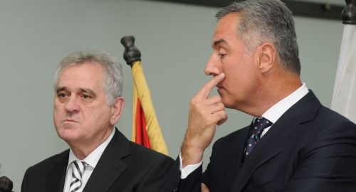 Toma Nikolić sa Milom Đukanovićem