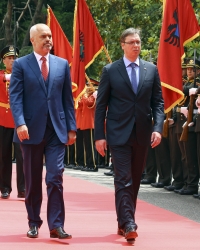 Vučić u Tirani Foto: Tanjug / Hektor Puština 27.5.