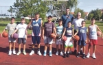 Stefan u društvu pionira  KK Kolubara  iz Lazarevca