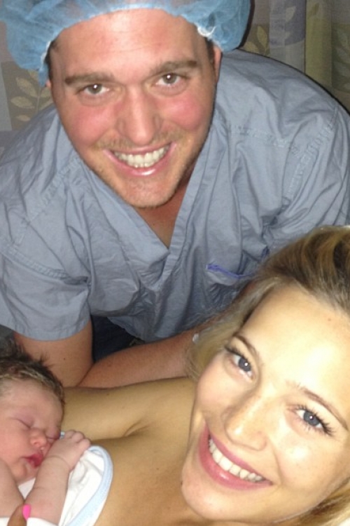Majkl Buble, Luiziana Lopilato sa bebom