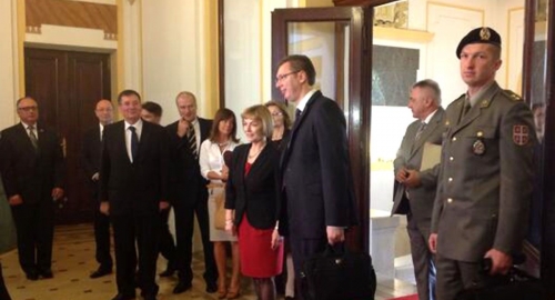 Aleksandar Vučić i Vesna Pusić