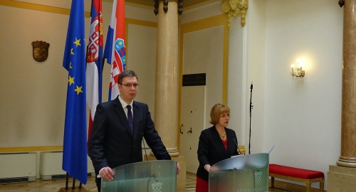 Aleksandar Vučić i Vesna Pusić