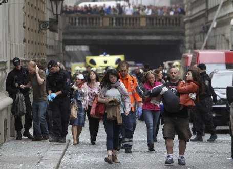 Panika u centru Praga