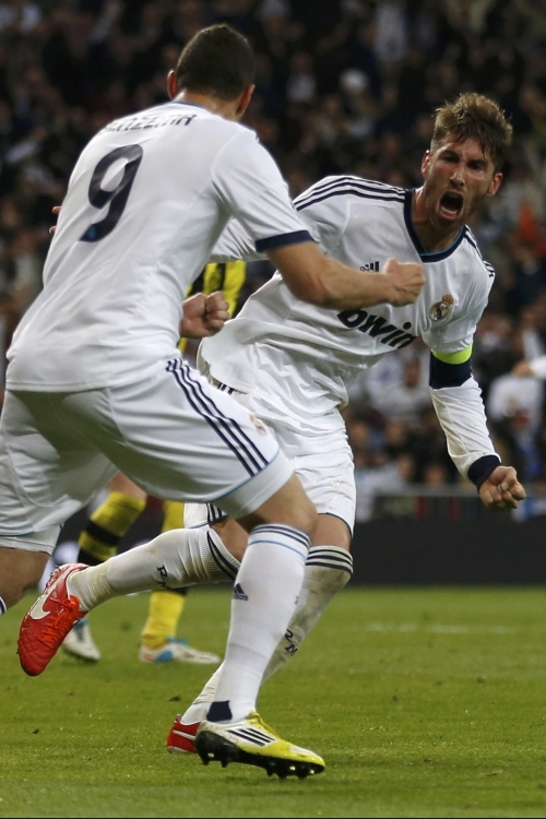 Karim Benzema i Serhio Ramos Real Madrid Borusija Dortmund