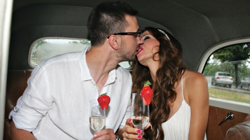 Upravo venčani:  Milena Marić i  Mladen Subašić
