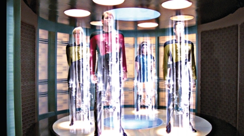 U „Zvezdanim stazama“  teleportacija je  sasvim normalna stvar: Detalj iz serije