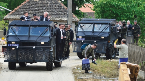 Safari u Obrenovcu: Nikolić i Pahor u obilasku (kliknite na fotografiju za uvećanje)